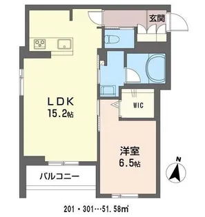 エルフガーデン【2階】の間取り