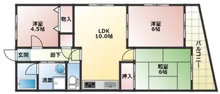 グレイス長吉【4階】の間取り