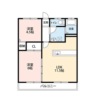 パナハイツ石川【1階】の間取り