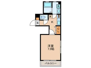 Kフラッツ【3階】の間取り