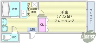 シュマンヴェール【1階】の間取り