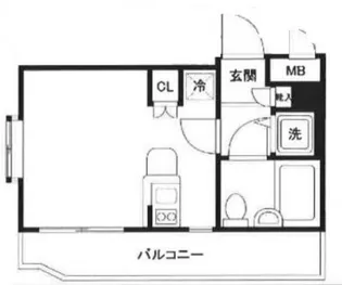 ワコーレ五反田【2階】の間取り