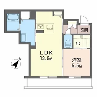シティプラザ代官町C【1階】の間取り