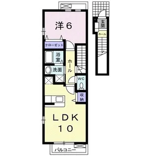 クラールマルガレーテ【2階】の間取り