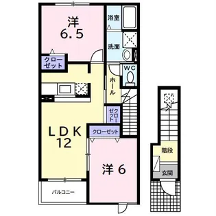ハイツクレイン【2階】の間取り