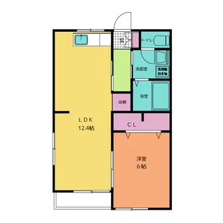 ムーニー白鳥【1階】の間取り