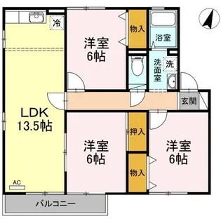セジュール久山台【2階】の間取り