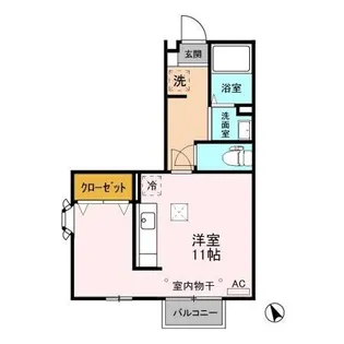 チェリベ21【1階】の間取り