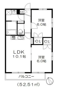 メゾンM【2階】の間取り