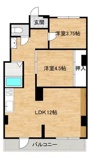 清水マンション【2階】の間取り