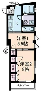 ロワジール【2階】の間取り