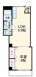 ハピネス平井【4階】の間取り