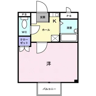 ニュークレインB【2階】の間取り