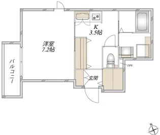 クレア アカバネ【2階】の間取り