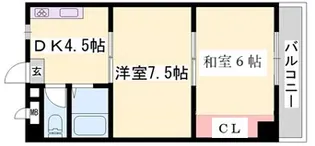 シティエステート城南【3階】の間取り