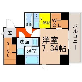 ルーエ金山【6階】の間取り