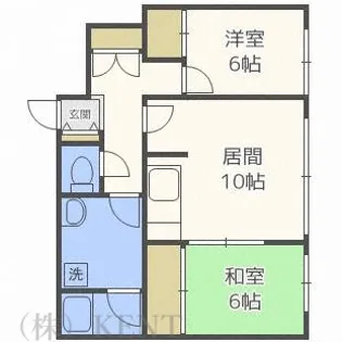 エルドラード西町II【3階】の間取り