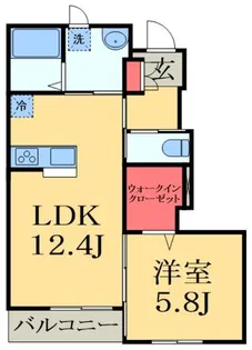 メゾンレイア【1階】の間取り