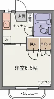 カーサうべB【2階】の間取り