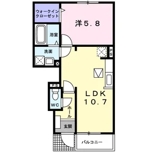 ドリームスクエア B【1階】の間取り