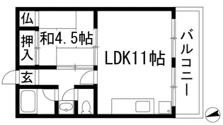 宝塚プルミエール【3階】の間取り