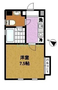 ベルクレール伍番館【3階】の間取り