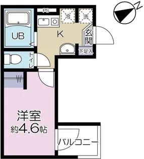 アリビオハイム【1階】の間取り
