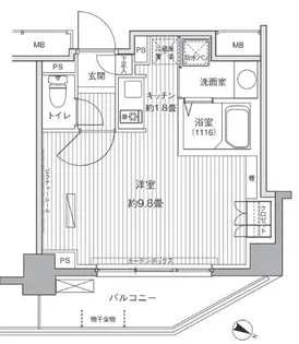 ヒューリックレジデンス茗荷谷【2階】の間取り
