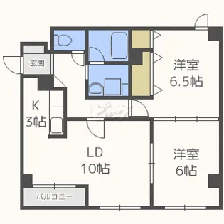 ノースエルム25【1階】の間取り