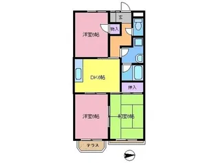 メゾングランドール1【1階】の間取り