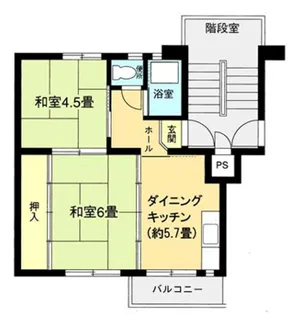 浦賀第1 6号棟【5階】の間取り