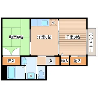 シティハウス泉崎【1階】の間取り