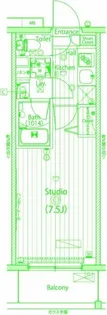 ガーラ・リバースクエア横濱南【4階】の間取り
