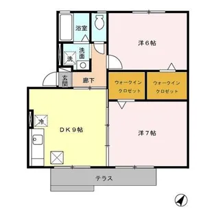 セジュール池鯉鮒 A【1階】の間取り