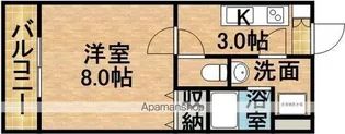 ビューロック【3階】の間取り