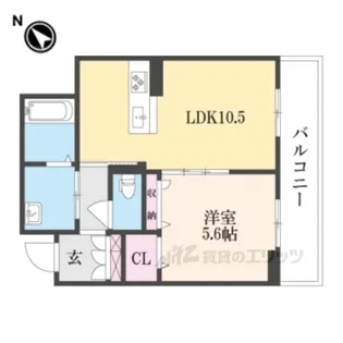 アールドヴィーヴル【3階】の間取り