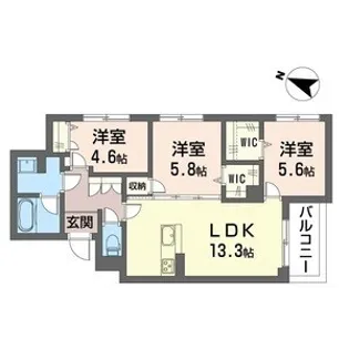 リリーガーデン【2階】の間取り