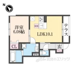 秀豊4号館【1階】の間取り