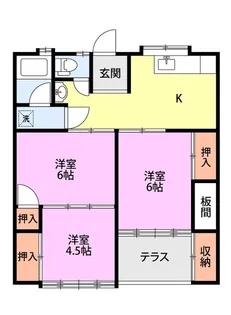 メゾンアイリス【1階】の間取り