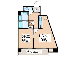 クイ-ンズコ-ト阿波座【3階】の間取り