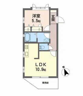 シャーメゾン・ヴィヴァーチェ【1階】の間取り