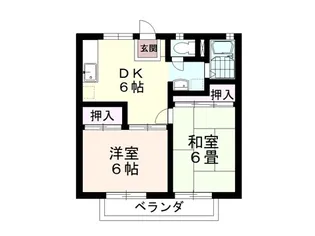 フラワーヒル北鴻巣【2階】の間取り