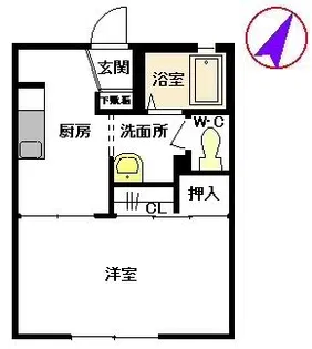 シャーメゾンさつき【1階】の間取り