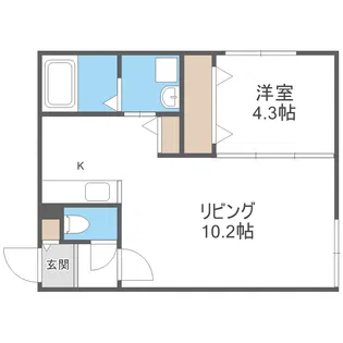 HERO YAMAHANA1【4階】の間取り