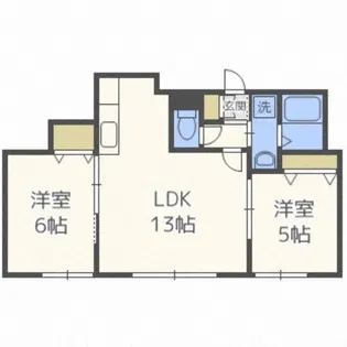ハイドパーク【3階】の間取り