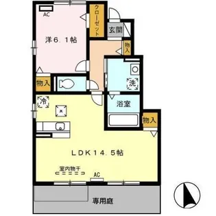 アンレール【1階】の間取り