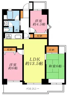 アルカディア富士見ヶ丘【2階】の間取り
