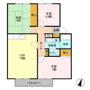 ガーデンパレス【2階】の間取り