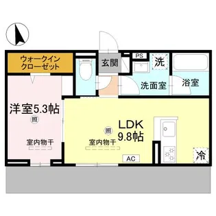 Cube Plage【1階】の間取り
