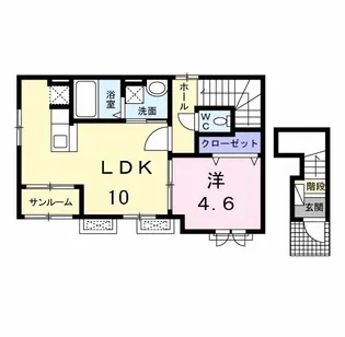 フォルテシア ガーデン【2階】の間取り
